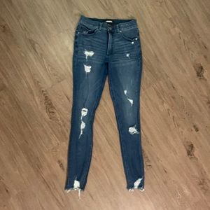 Express Denim Perfect ankle high rise size 4 Long